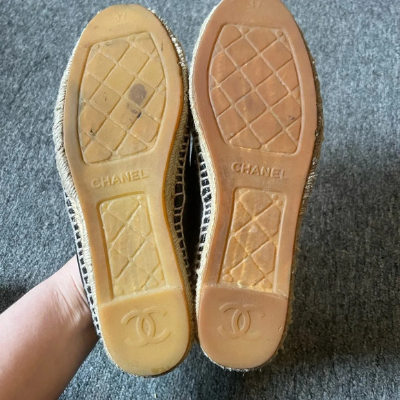 Chanel Black Espadrilles, size 37 - Picture 6 of 16